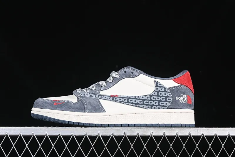 All categories Air Jordan Jordan series basketball shoes Air Jordan 1 Low High-end customized low-top sneakers Travis Scott x Fragment Design x Air Jordan 1 Low OG SP AJ1 Joe 1 North Face joint CDG white gray low-top cultural casual sneakers DM9288-005